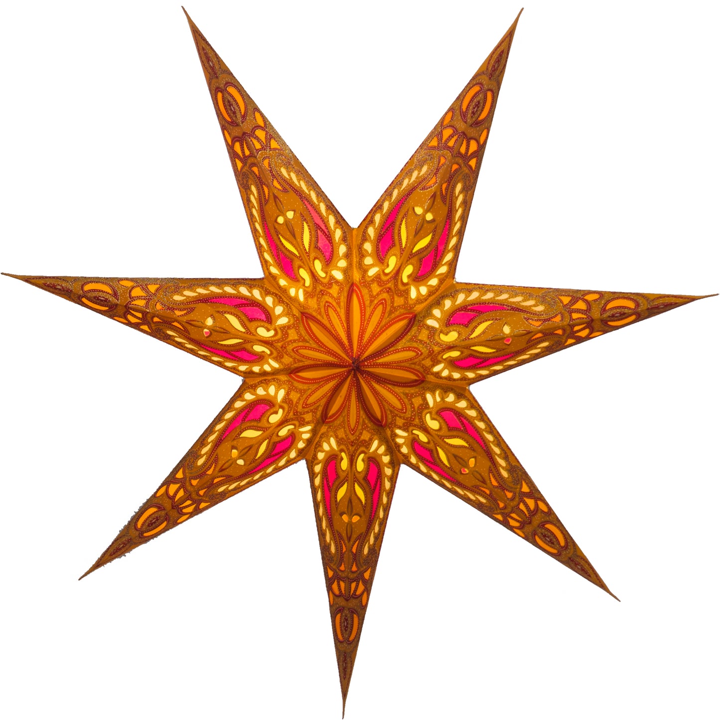Alaska - Orange Gold Glitter